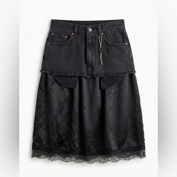 Maison Martin Margiela Dresses & Skirts - Maison Margiela MM6 Denim Insert Skirt - US 2